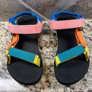 Multicolor Teva Sandals Girls Size 2